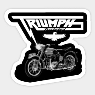 Vintage Triumph Thunderbird Motorcycle MotorManiac Sticker